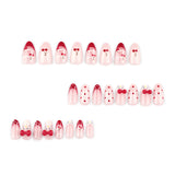 Sweet bow polka dots cute press-on nails