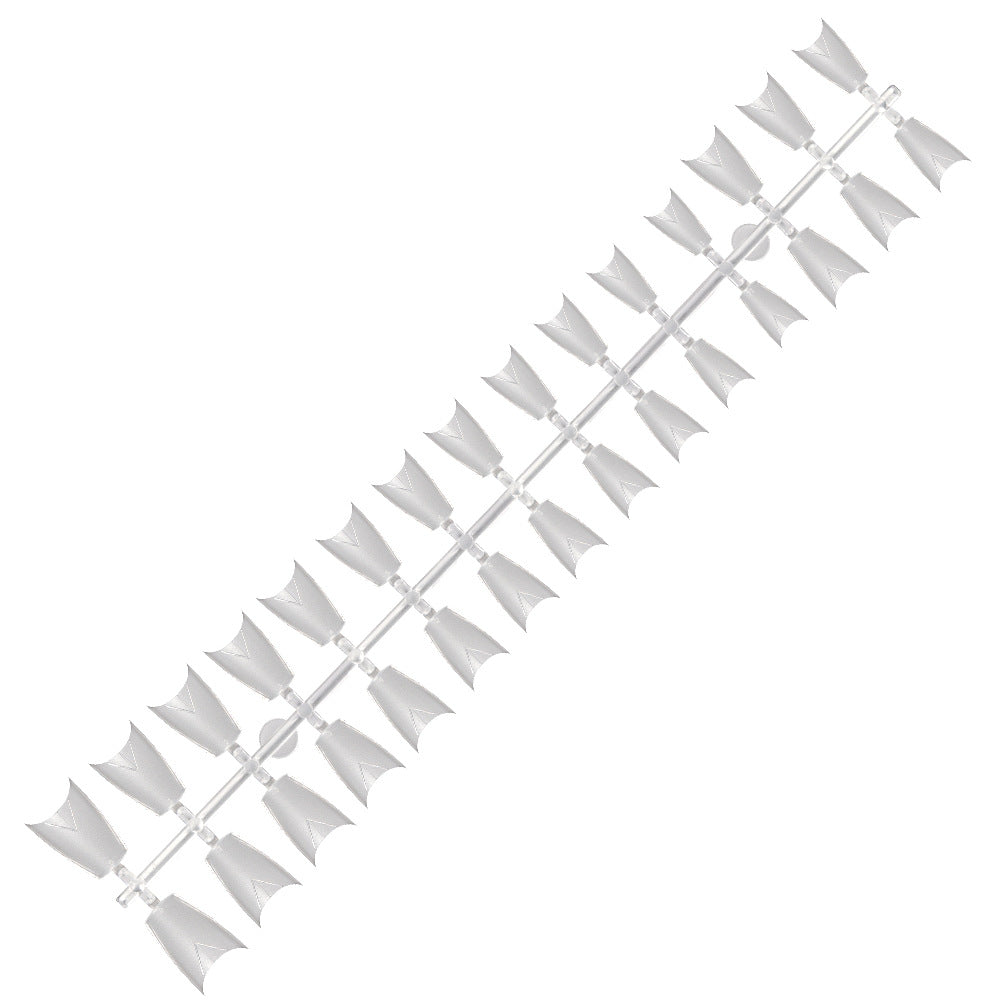 365nails: "Dual-Form Nail Tips (414/415)" – Long Coffin Clear Nail Extensions