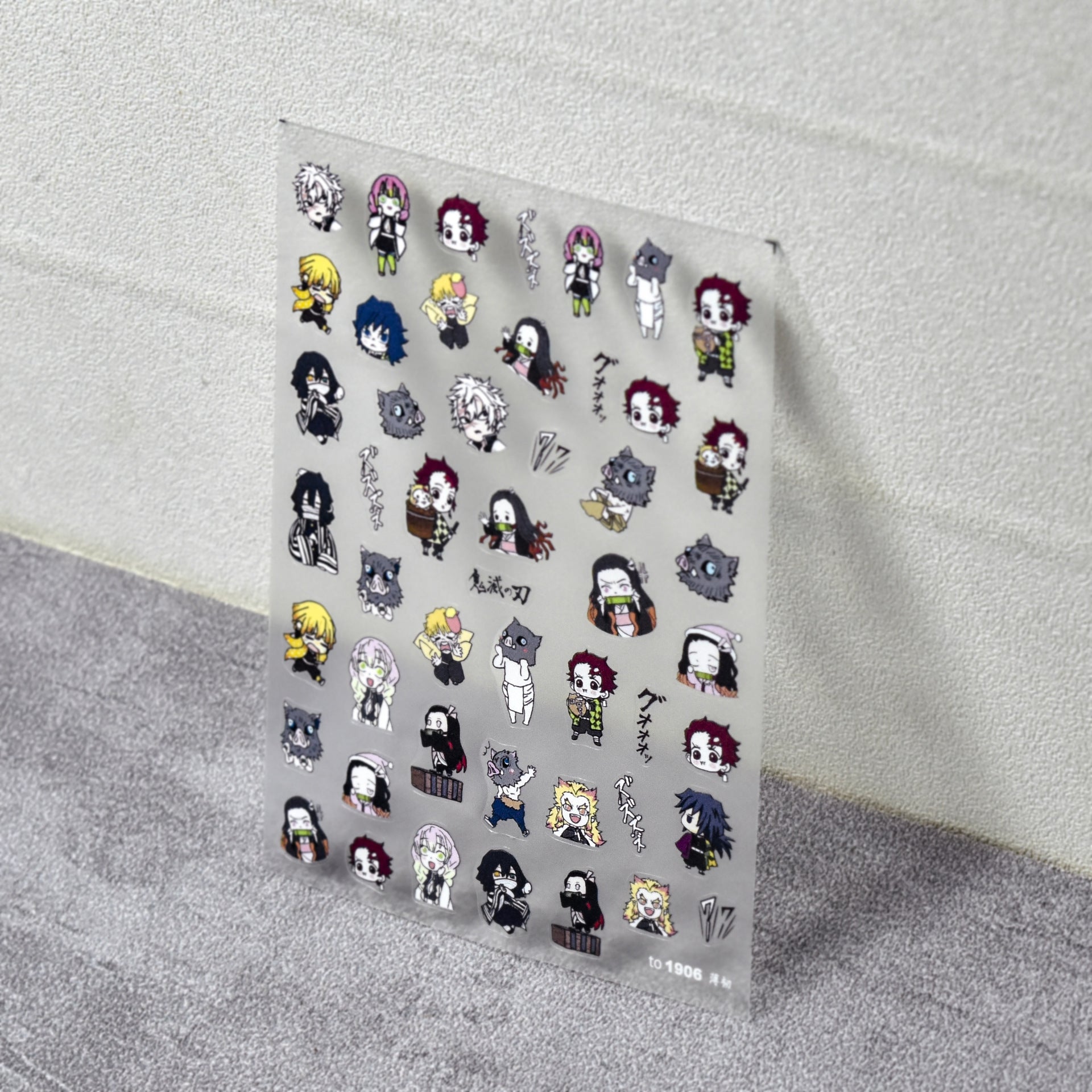 365nails: "one piece character embossed set" – Nail Art Stickers