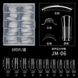 Nail Tips Extension nail mold wholesale, new boxed transparent paperless fast phototherapy nail crystal extension nail mold