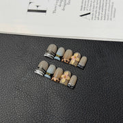 365nails 미스티 마블 3D 추상 아트 수제 아몬드형 네일