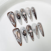 Unhas Postiças Série Molten Silver