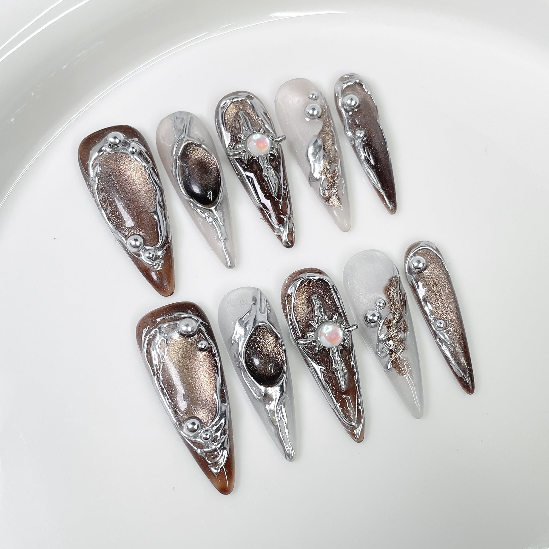 Molten Halo Series Press-On Nails