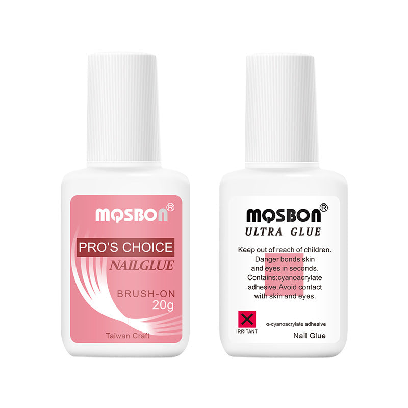 MOSBON PRO'S CHOICE 프레스온 네일용 네일 글루 — 광원 불필요, 초속건(3초) 강력 접착, 네일 친화적