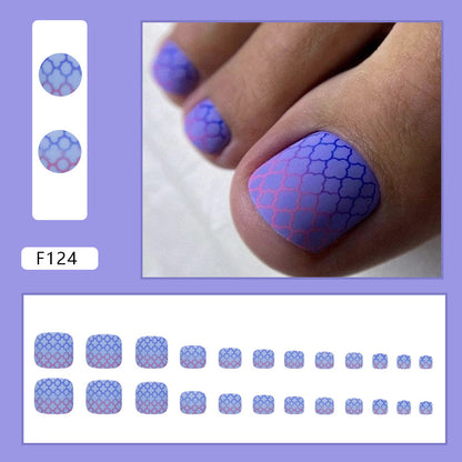 Uñas postizas de color rosa para niña, bonitas y frescas, con diseño de aurora, venta al por mayor | 365nails