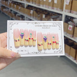 Strawberry Cherry Milk Press On Nails