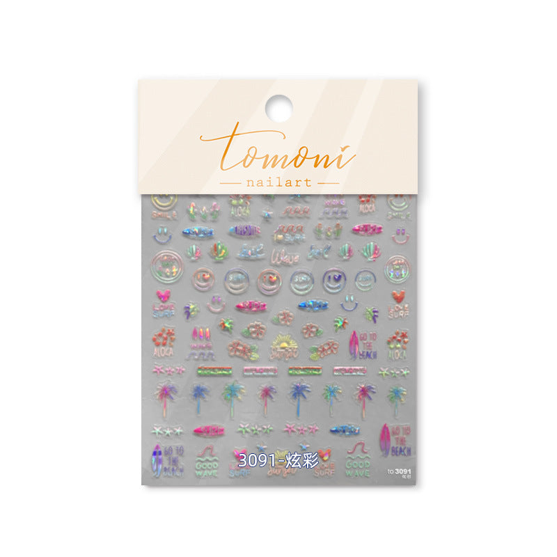 365nails: "Mermaid Tail Iridescent Seashell" – nail art stickers
