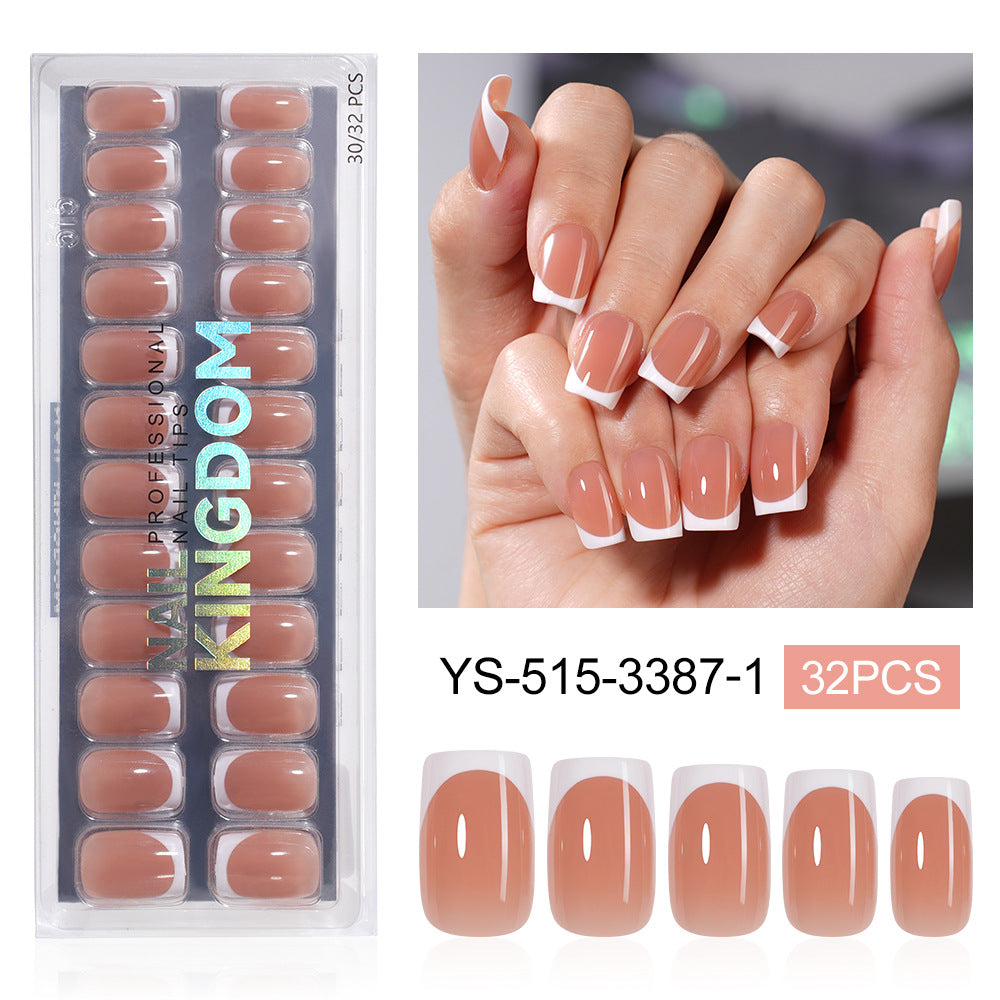"Classic White French" - Timeless 32Pcs Press-On Nails Set