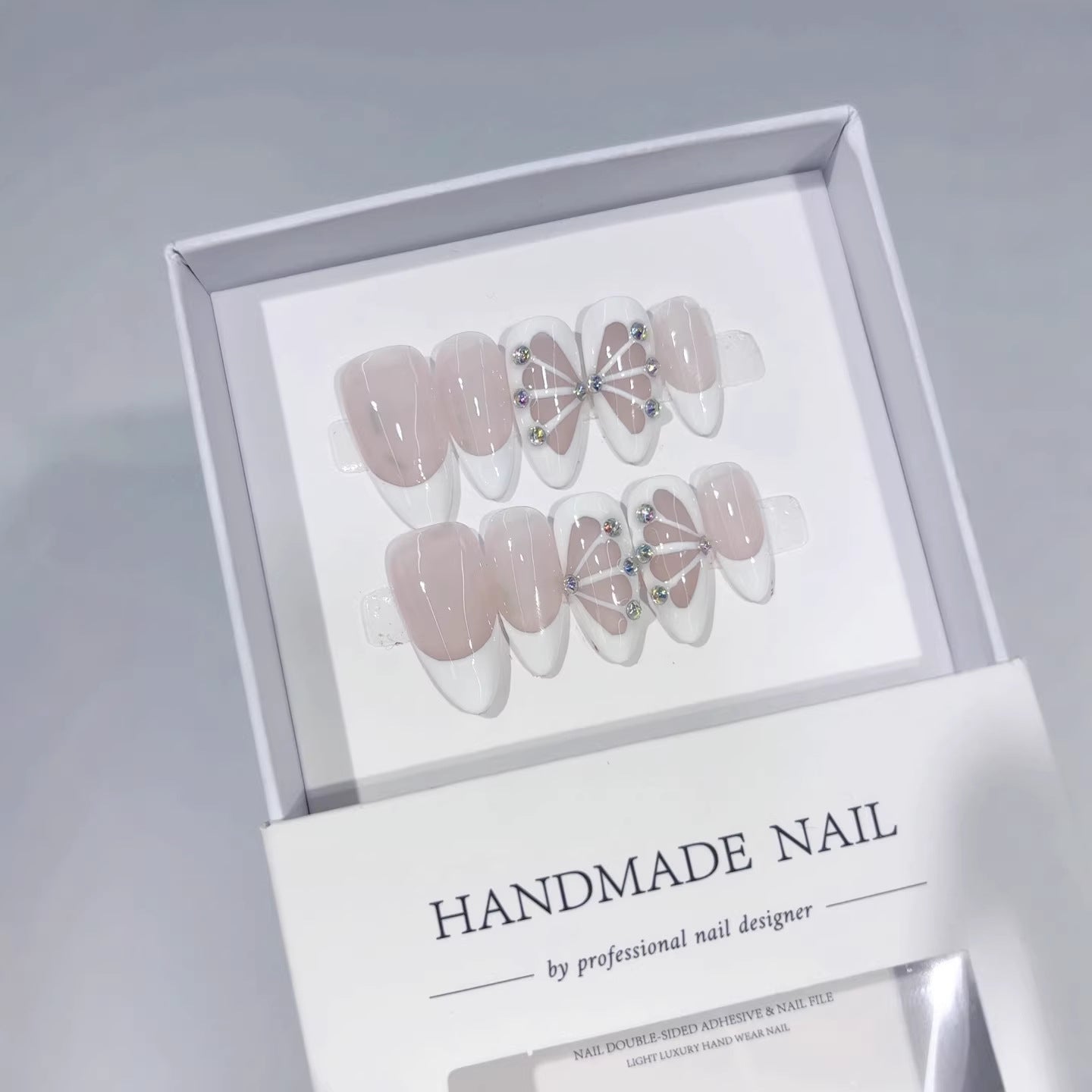 Ballet Dream: "Tutu Grace" – Short Almond Press-On Nails