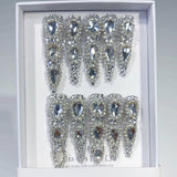 Full Crystal Extra Long Press On Nails