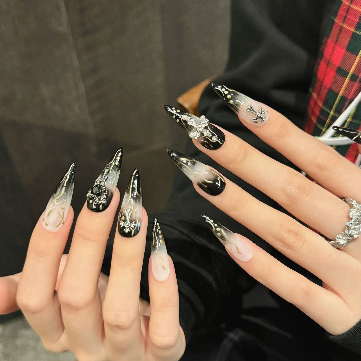 handmade press on nails Wear Spice Girl ins Wind Nail Art Removable | 365nails