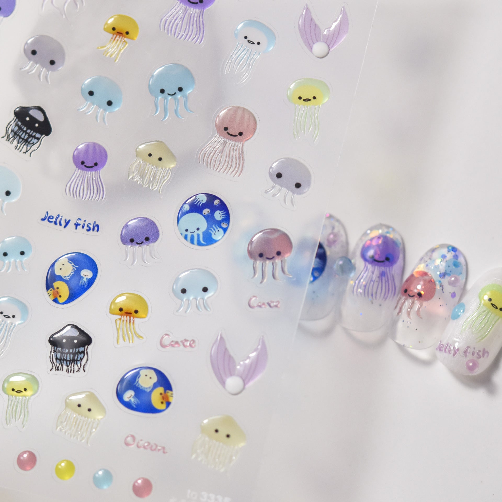 365nails: 해파리 오션 젤리 네일 아트 스티커
