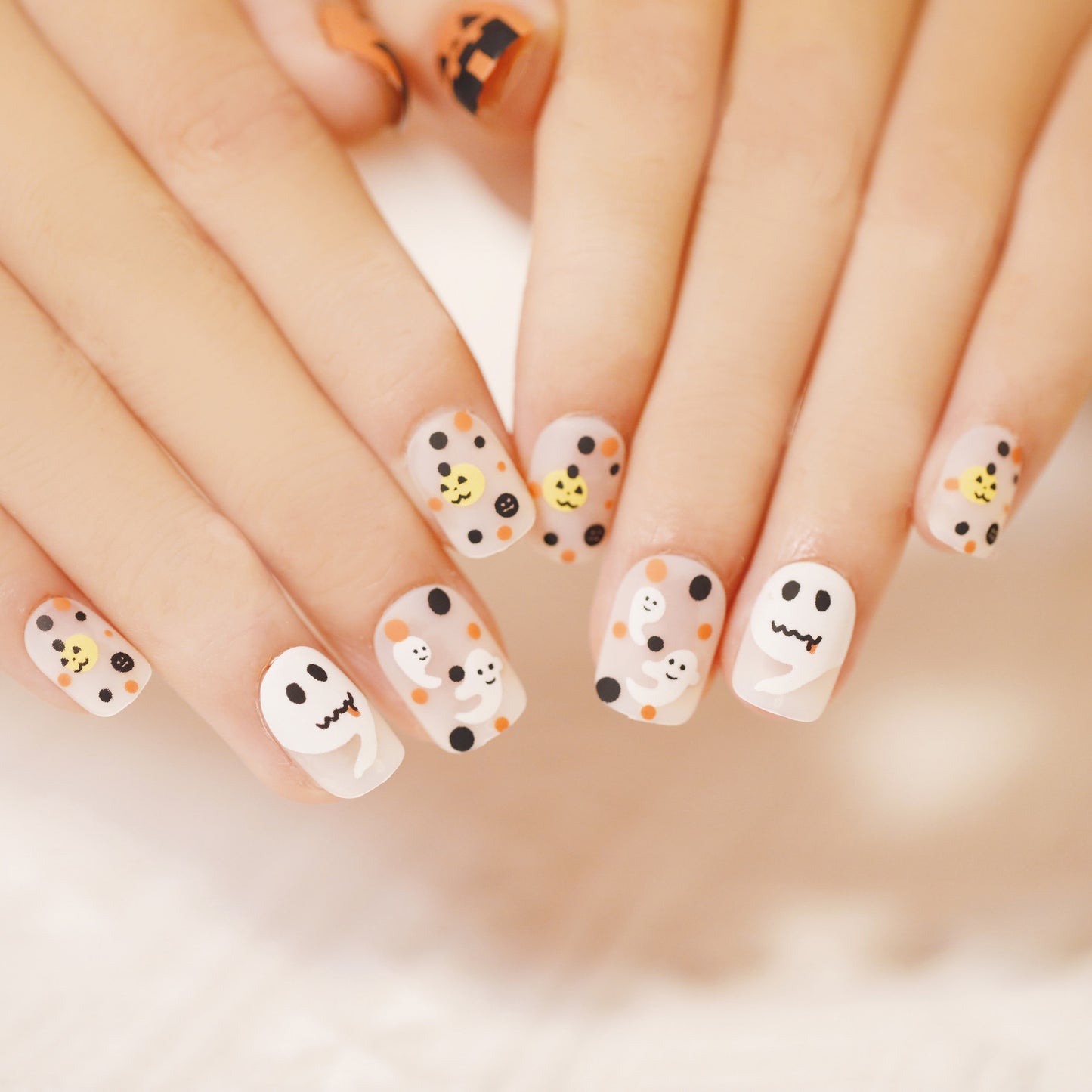 Halloween Wear Nail 3D Three-dimensional Nail Art False Nails  Spider Bat Nail Sheets Wholesale｜365nails