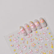 365nails: "Vaca Kawaii Fofa & Doce Delícia" – Adesivos para Unhas
