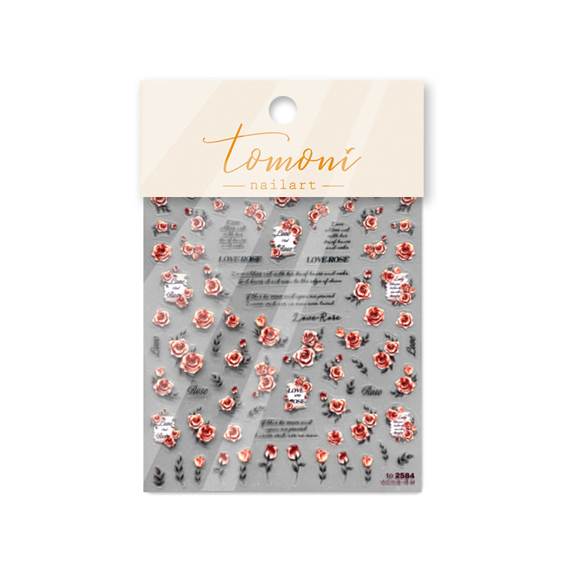 365nails : « Rose d'amour vintage » – Autocollants Nail Art