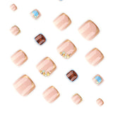 Wear nail and toenail pieces, flash diamond, flash manicure, toenail pieces, toenails