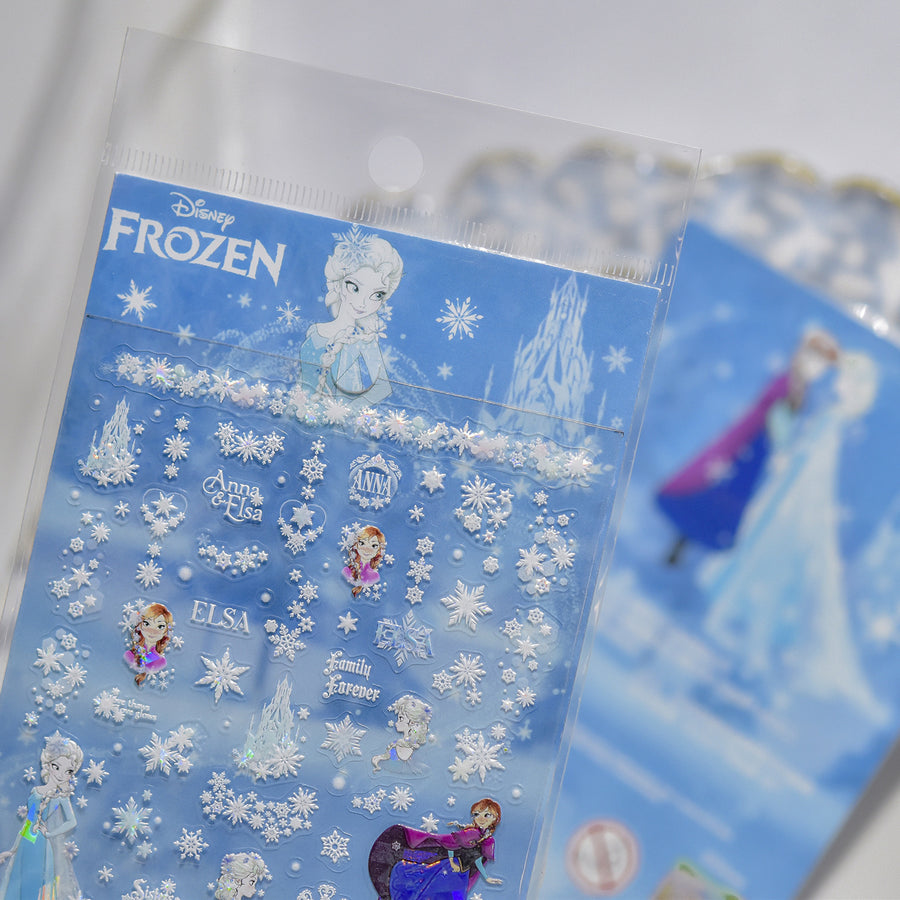 365nails: 冰雪奇緣艾莎與安娜浮雕貼紙套組