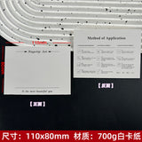 Artistic White Display Cards for Press On Nail Presentation (MOQ=50)