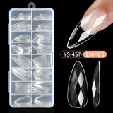 Nail Tips popular 3D rhombus nail piece almond nail ballet nail irregular transparent fake nail piece nail art wholesale