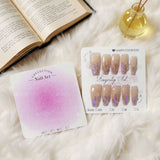 Embossed Cotton Paper Display Cards for Press On Nails (MOQ=50)