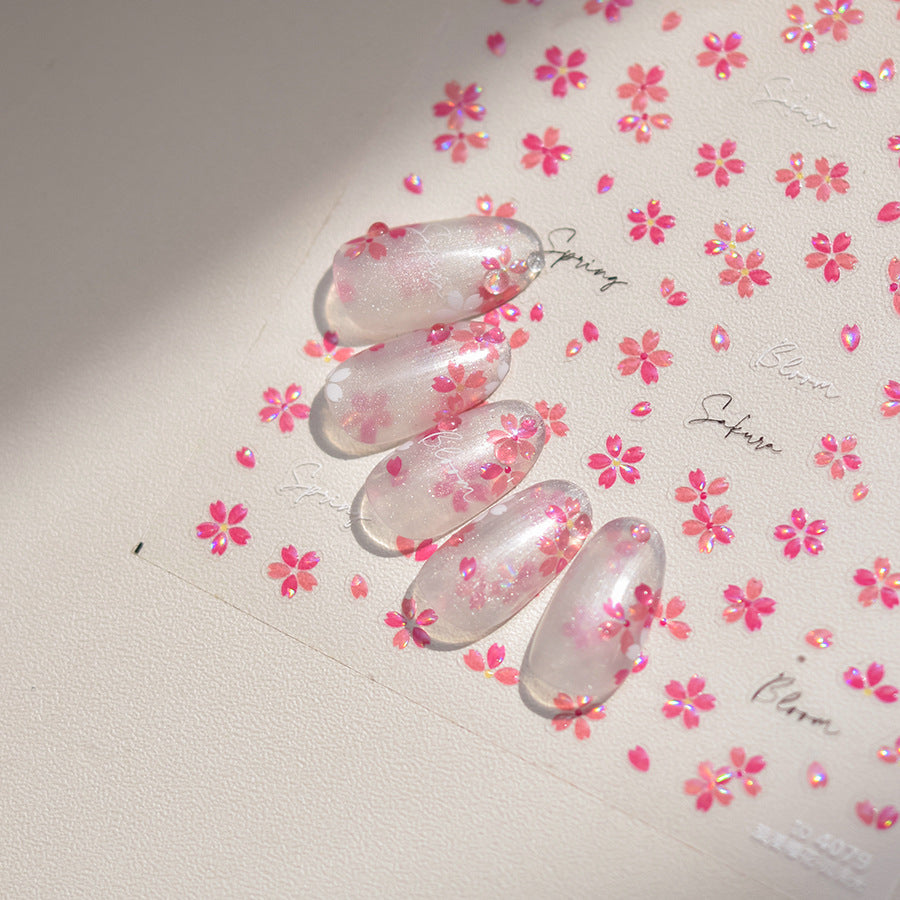 365nails: "Holographic Sakura Cherry Blossom" – Adesivos para Unhas