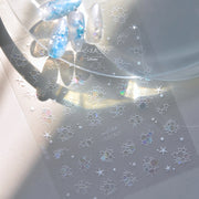 Coleção Shell Shard Star: "Iridescent Shimmer" – Adesivo de Unha Holográfico 3D