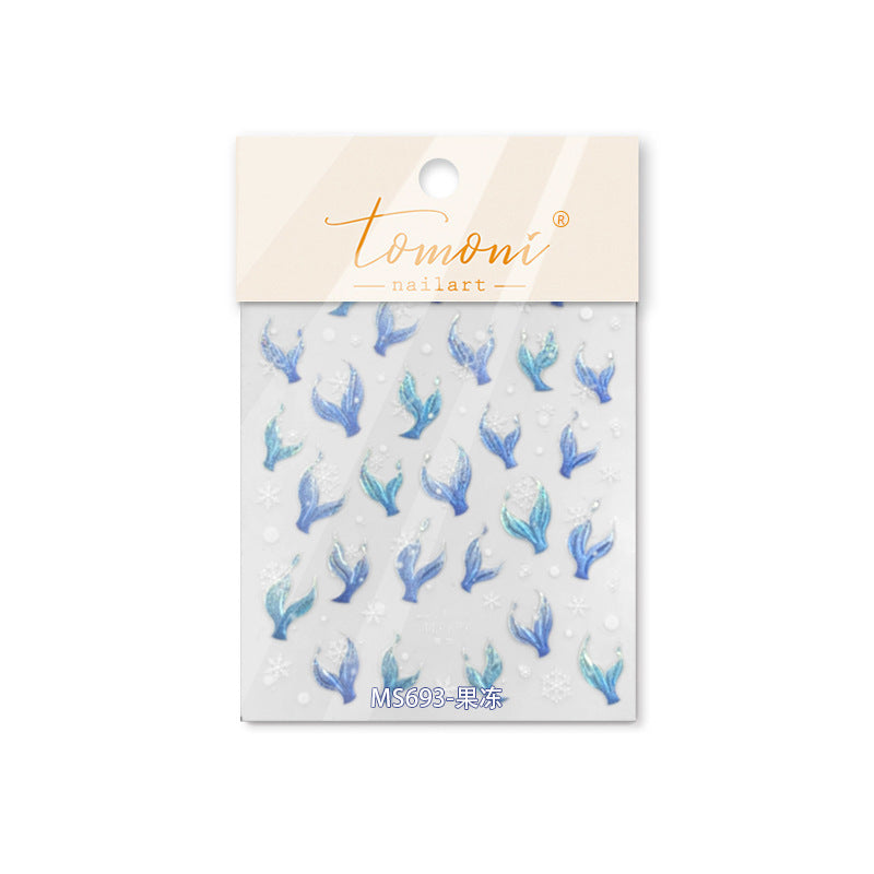 365nails: "Iridescent Jelly Mermaid Tail" – nail art stickers
