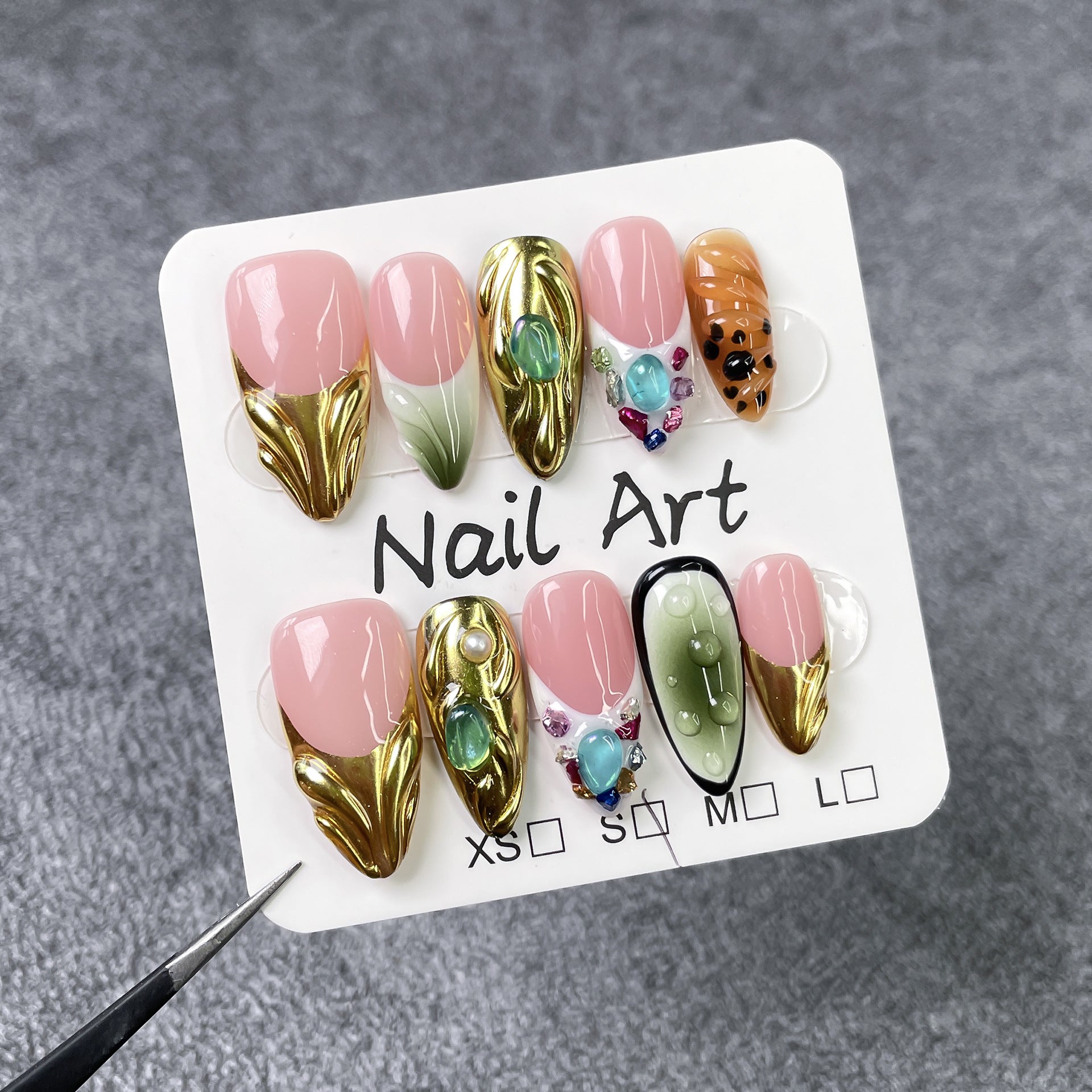 Emerald Muse Series Press-On Nails