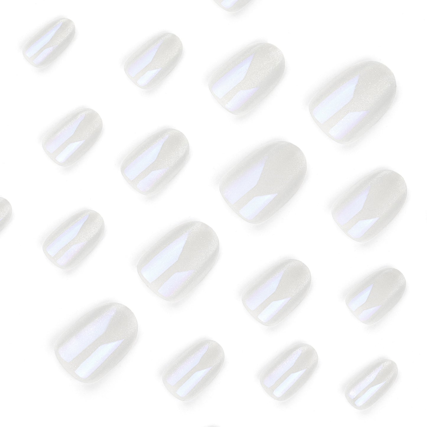Simple Aurora cat eye Nail Art  Explosion  Solid Color Nail Products Finished Products  press on nails｜365nails