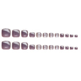 Unhas postiças Cat Eye Fine Flash Unhas postiças removíveis Fine Flash 24 peças ｜ 365 unhas