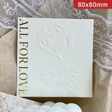 Spot relief three-dimensional rose wearing armor display card beige advanced bronzing nail art background cardboard packaging