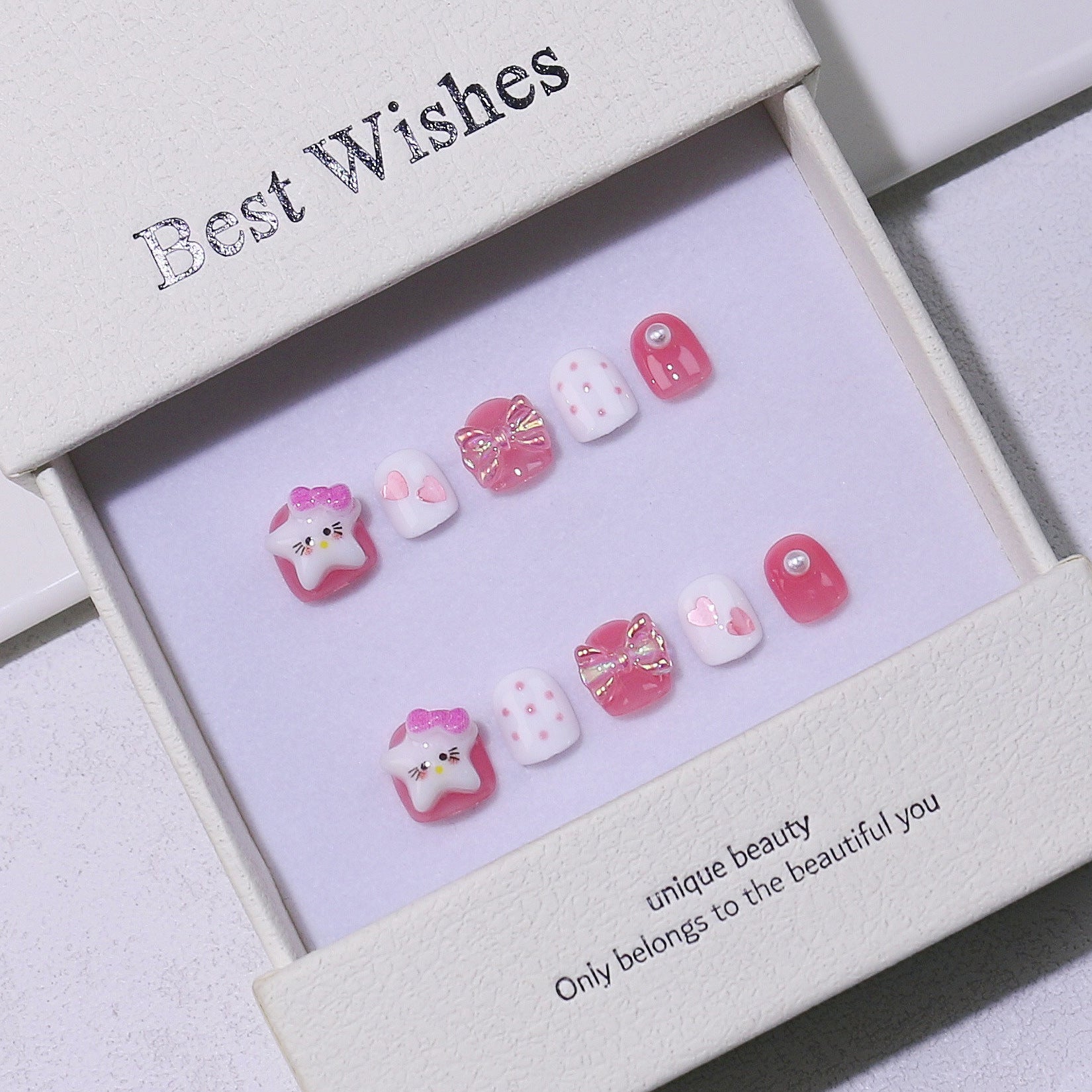 Children's special cute cartoon nail art 3-12 years old girls and children nail art film