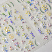 365nails: "Vintage Lily and Mixed Floral" – nail art stickers