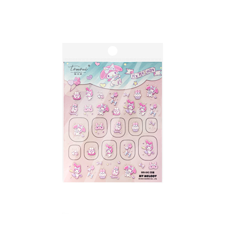 My Melody 貝殼光系列：「甜心兔」 – 3D虹彩甲貼