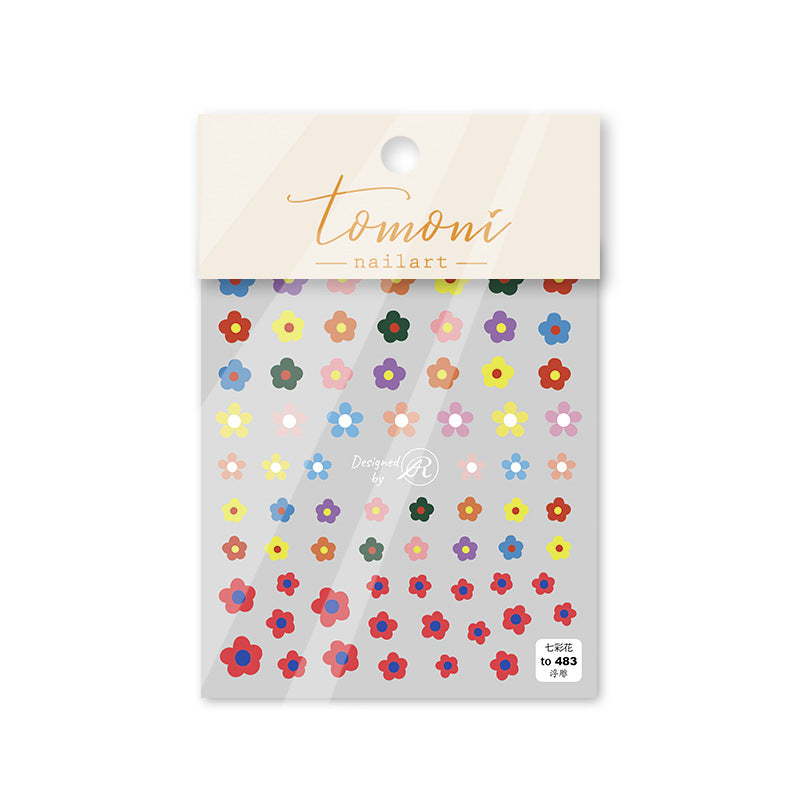 365nails: "Colorful Smiley & Daisy" – nail art stickers