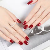 Classic Solid Color Short Nail Set