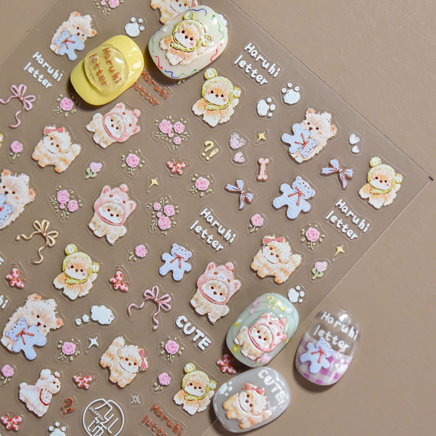 365nails: 귀여운 고양이 움직이는 다이어리 네일 아트 스티커