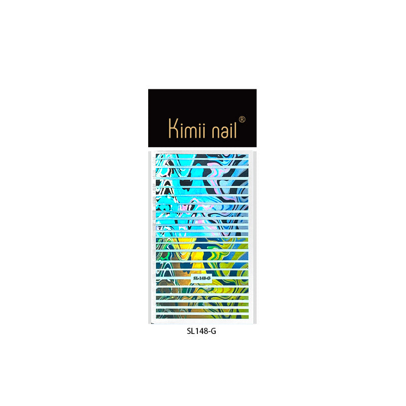 365nails: "Vintage Holographic Floral Border" – nail art stickers