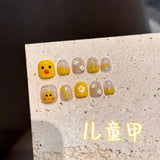 Cute Cartoon Kids Press On Nails Set