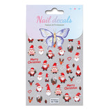 Original Christmas Nail Art Sticker 5D Embossed Three-dimensional Happy Christmas Atmosphere Elements DIY Nail Sticker AA