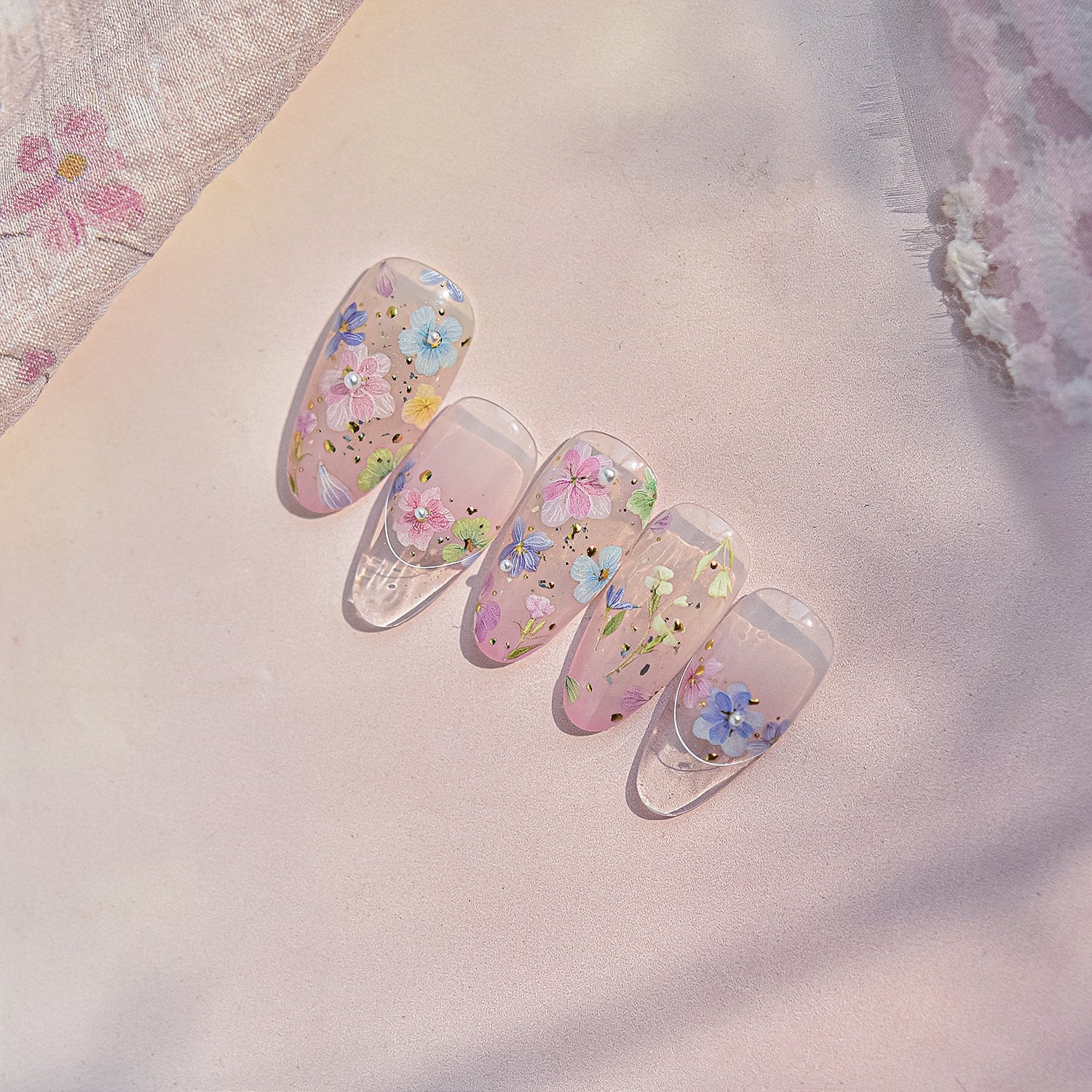 365nails: "Pétale aquarelle pastel" –Autocollants pour ongles