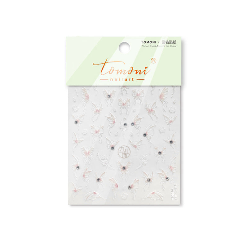 365nails: "Pink Crystal Butterfly" – nail art stickers