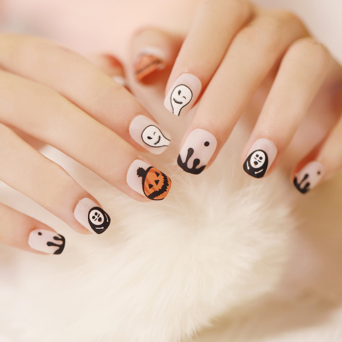 Halloween Wear Nail 3D Three-dimensional Nail Art False Nails  Spider Bat Nail Sheets Wholesale｜365nails