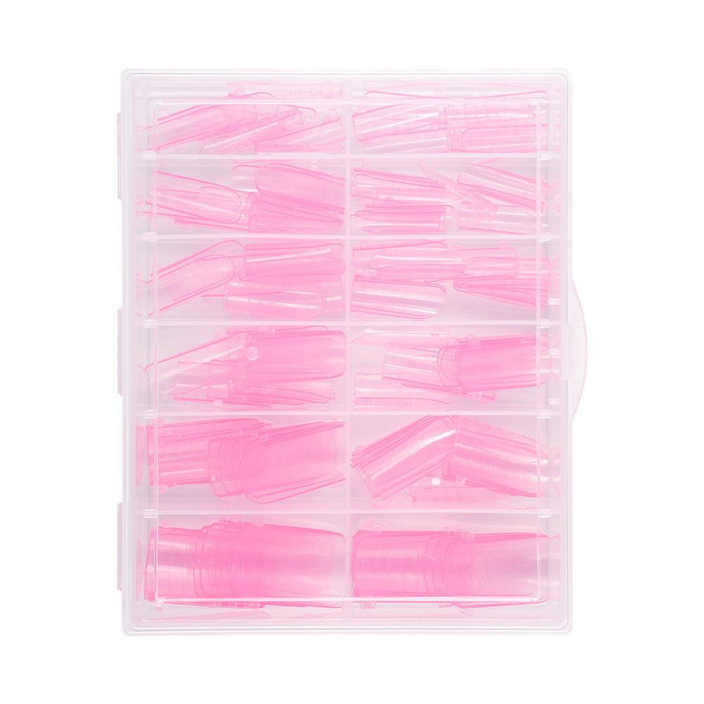 Nail Tips Crystal toenail nail mold with scale extension nail mold, foreign trade special nail mold 120 pieces