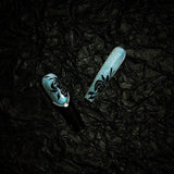 [Cold Rose] Cold Black Rose Four Fingers Quicksand Handmade Nail Wear Aurora Powder French Flow Hemp Nail Art