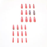 Diamante completo Uñas postizas Arte de uñas Uñas postizas terminadas Parche para arte de uñas Pieza de uña Pieza de uña removible Borde cruzado｜365nails