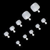 Nail Tips New toenail slices 600 pieces in a bag, transparent short toenail slices, all pasted with light and thin toenail nail slices