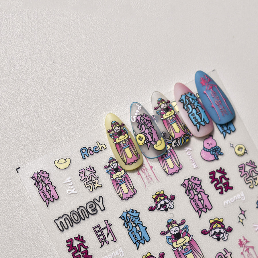 Coelhinho Dark Kawaii – Conjunto de Acabamento 5D em Relevo Estiloso e Fofo