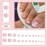 Modelo de unhas postiças francesas quebradas, simples e puras, em formato de diamante branco, pó para unhas postiças, transparente e fresco, peças essenciais para unhas postiças no verão｜365nails