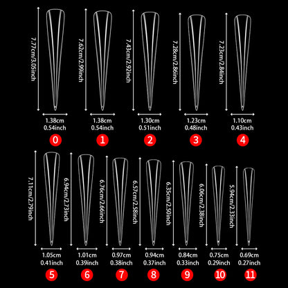 Nail Tips Long salons press on nails pieces, long tip 120 pieces, boxed transparent thin dog lengthened art nail pieces, women